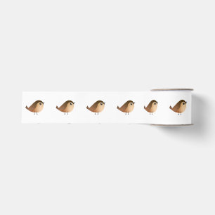 Sparrow Bird Cartoon  Grosgrain Ribbon