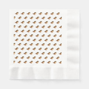 Sparrow Bird Cartoon Napkin