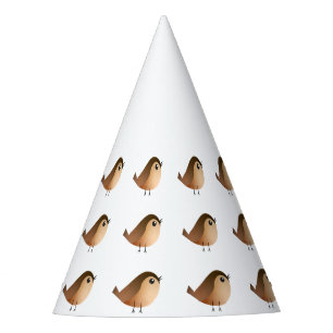 Sparrow Bird Cartoon Party Hat
