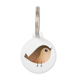 Sparrow Bird Cartoon   Pet Tag