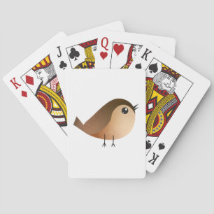 Sparrow Bird Cartoon  Playing Cards