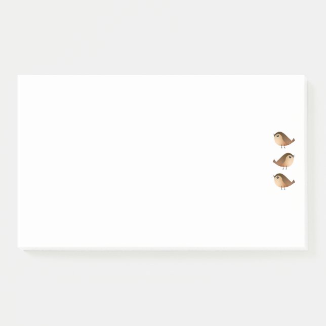 Sparrow Bird Cartoon  Post-it Notes (Front)