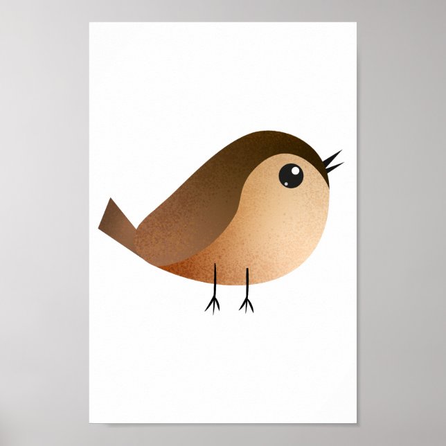 Sparrow Bird Cartoon  Poster (Front)
