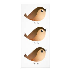 Sparrow Bird Cartoon   Rack Card
