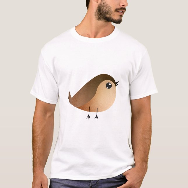 Sparrow Bird Cartoon   T-Shirt (Front)