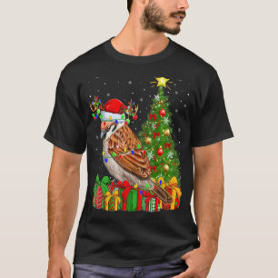 Sparrow Bird   Xmas Holiday Santa Sparrow Christma T-Shirt