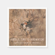 Sparrow Birds Funny Birdwatcher Retirement Party