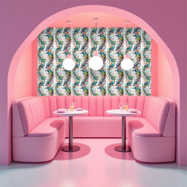 sparrow & floral  tile (Creator Uploaded)