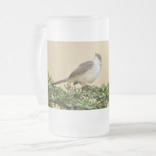Sparrow frosted glass beer mug