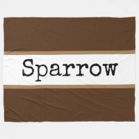 SPARROW Fun Modern Wide Brown White Stripes