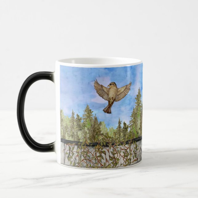 Sparrow Morphing Mug (Left)