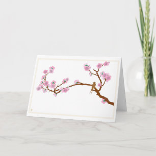 Sparrow on Tree - Greeting Card