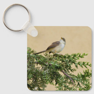 Sparrow Postcard Key Ring