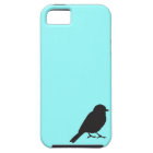 Sparrow silhouette chic blue swallow bird