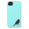 Sparrow silhouette chic blue swallow bird
