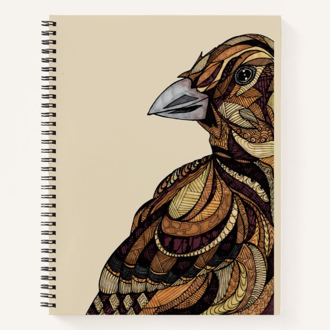 Sparrow Sketchbook Notebook (Front)