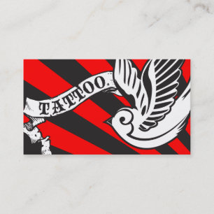 sparrow tattoo punch card