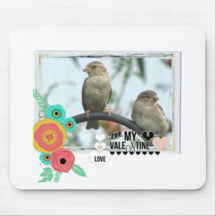 Sparrow Valentine Mouse Mat
