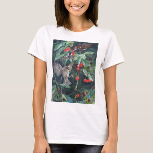 Sparrows in a Cherry Tree, Bruno Liljefors T-Shirt