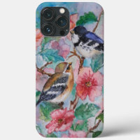 Sparrows Spring Painting