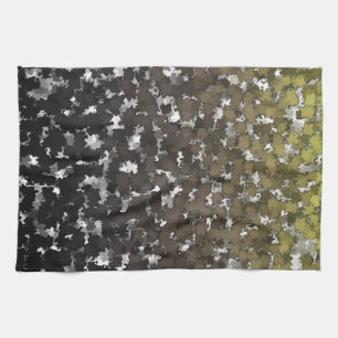 Sparse Leaves Camo Tea Towel