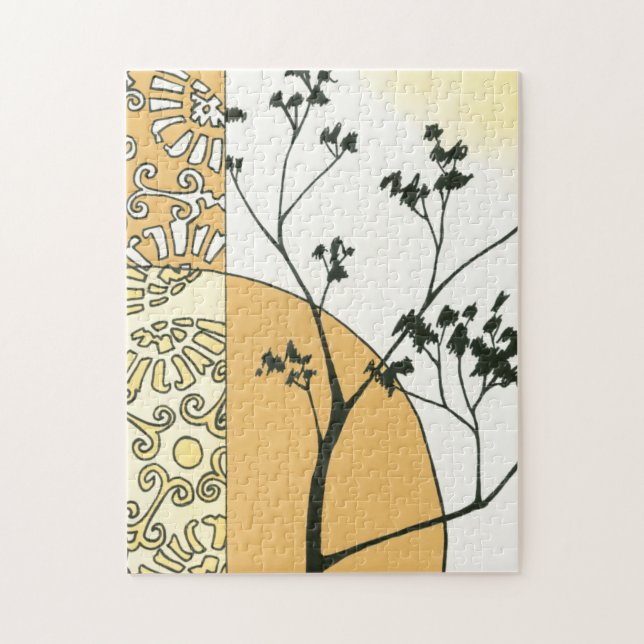Sparse Tree Silhouette by Megan Meagher Jigsaw Puzzle (Vertical)