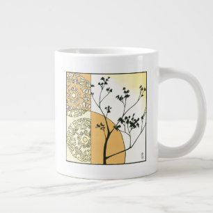 Sparse Tree Silhouette by Megan Meagher Large Coffee Mug