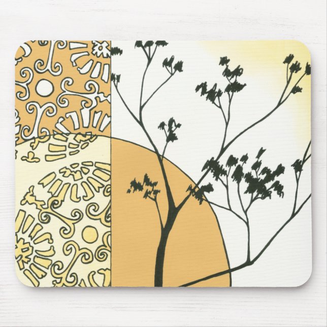 Sparse Tree Silhouette by Megan Meagher Mouse Mat (Front)