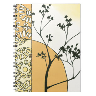 Sparse Tree Silhouette by Megan Meagher Notebook