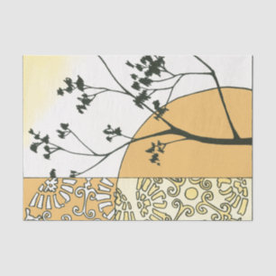 Sparse Tree Silhouette by Megan Meagher Tissue Paper