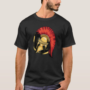 Sparta Helmet Warrior Spartacus Spartan Molon Lab T-Shirt