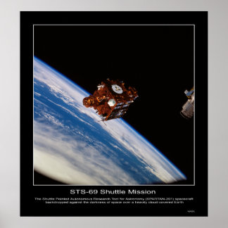 SPARTAN-201 spacecraft backdropped Poster