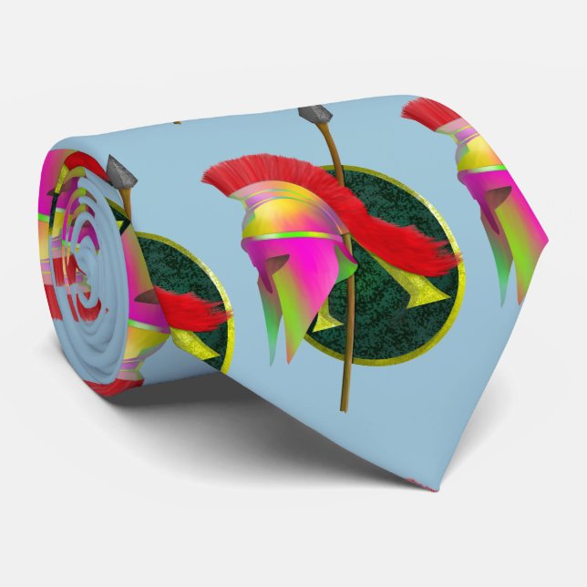 Spartan Armour and helmet Tie (Rolled)