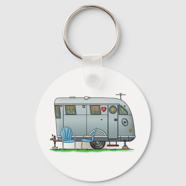 Spartan Camper Trailer RV Key Ring (Front)