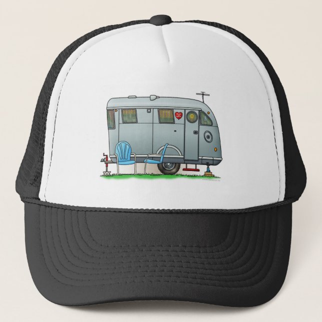 Spartan Camper Trailer RV Trucker Hat (Front)