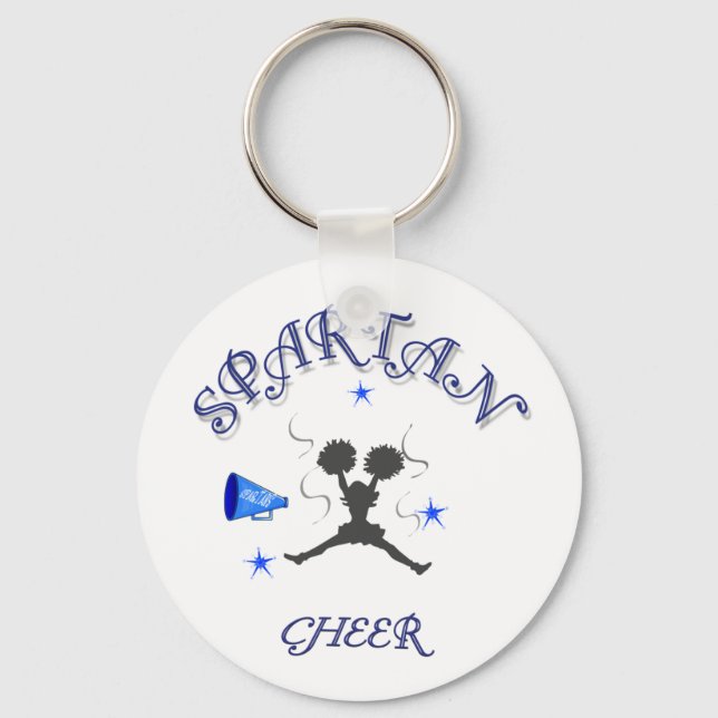Spartan Cheer keychains (Front)