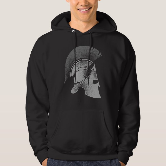 Spartan Greek Helmet  Cute Gladiator Men Women Hoodie (Front)