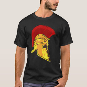 Spartan Greek Helmet Cute Gladiator Men Women T-Shirt