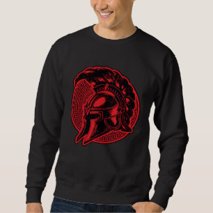 Spartan Helmet Gladiator Workout 300 Gym Fighter S Sweatshirt