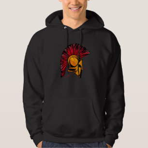 Spartan Helmet Golden Sparta Gladiator Warrior Gym Hoodie
