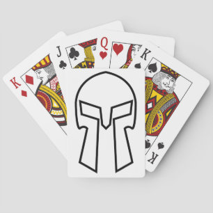 Spartan Helmet - Playing Cards, Standard Index fac Cards