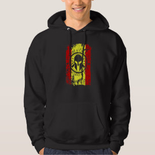 Spartan Helmet Spain Flag Sparta Come Home With My Hoodie