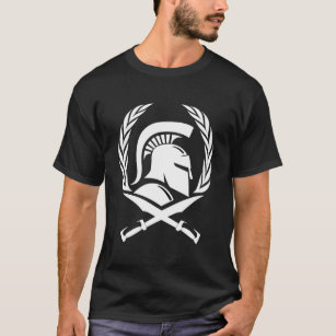 Spartan Helmet Wreath and Sword T-Shirt