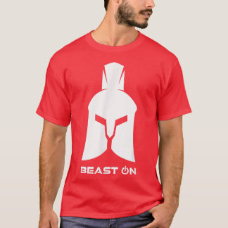 Spartan HelmetBeast OnGym Motivation Fitness Sayin T-Shirt