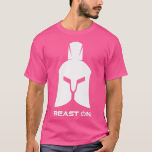 Spartan HelmetBeast OnGym Motivation Fitness Sayin T-Shirt