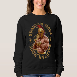 Spartan Mode Boxing Gym Mma Workout Sparta Gladiat Sweatshirt