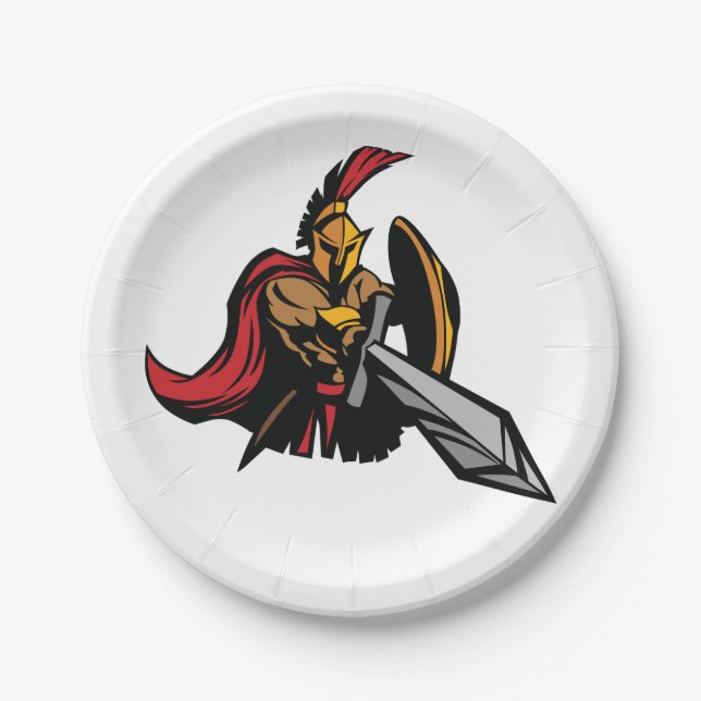 Spartan Paper Plate (Front)