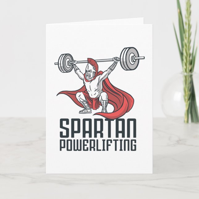 SPARTAN POWERLIFTING CARD (Front)