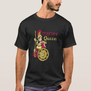 Spartan Queen Sparta Warrior Gladiator Soldier Leo T-Shirt