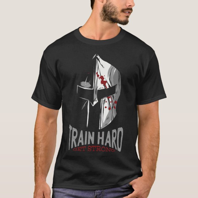 Spartan Sparta Helmet Gym Motivation Gift  T-Shirt (Front)